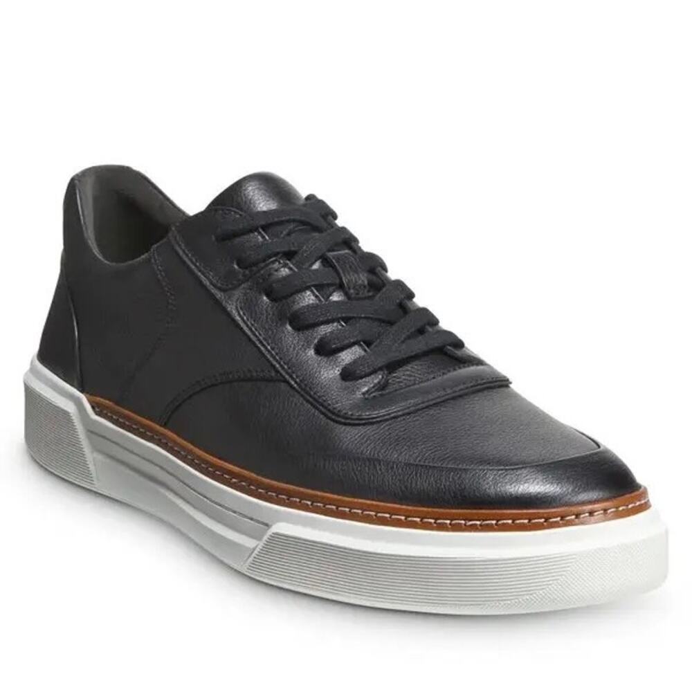 Allen Edmonds Men's Burke Lace-Up Sneakers Black Leather Size 9D